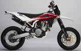 Terminale Di Scarico Con Omologazione Suono Furore Alluminio Nero - Gpr Compatibile Con Husqvarna Sm - Te 450 R (2004-2009)