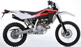 Impianto Di Scarico Completo Non Catalizzato E Con Omologazione Suono Furore Alluminio Nero - Gpr Compatibile Con Husqvarna Te 125 4T (2010-2013)