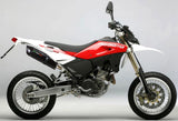 Terminale Di Scarico Con Omologazione Suono Furore Alluminio Nero - Gpr Compatibile Con Husqvarna Te 610 E - Sm (2005-2006)