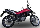 Doppio Terminale Di Scarico Con Omologazione Suono Furore Alluminio Nero - Gpr Compatibile Con Husqvarna Tr 650 Terra - Strada (2013-2015)