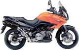 Doppio Terminale Di Scarico Con Omologazione Suono Furore Alluminio Nero - Gpr Compatibile Con Kawasaki Klv 1000 (2004-2007)