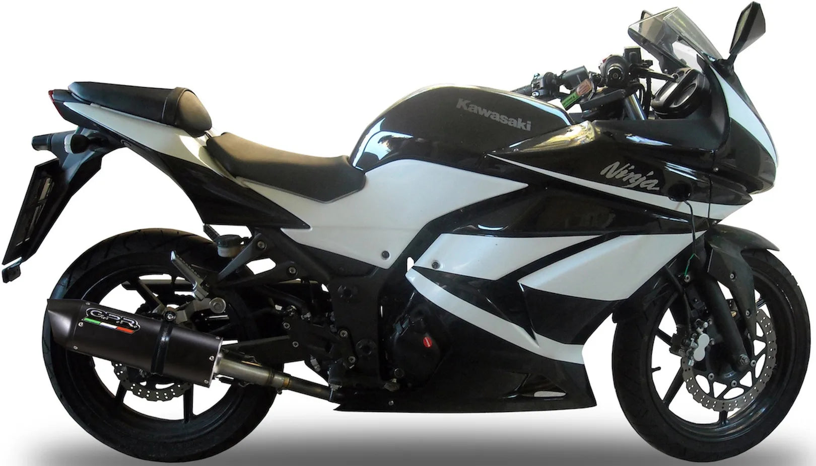 Terminale Di Scarico Senza Omologazione Suono Furore Alluminio Nero - Gpr Compatibile Con Kawasaki Ninja 250 R (2007-2014)