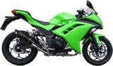 Impianto Di Scarico Completo Catalizzato E Con Omologazione Suono Furore Alluminio Nero - Gpr Compatibile Con Kawasaki Ninja 300 R (2012-2017)