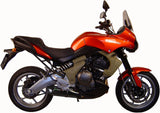 Terminale Di Scarico Con Omologazione Suono Furore Alluminio Nero - Gpr Compatibile Con Kawasaki Versys 650 (2006-2014)