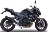 Terminale Di Scarico Con Omologazione Suono Furore Alluminio Nero - Gpr Compatibile Con Kawasaki Z 750 - R (2007-2014)