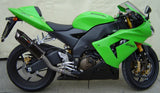 Terminale Di Scarico Con Omologazione Suono Furore Alluminio Nero - Gpr Compatibile Con Kawasaki Zx-10R (2004-2005)