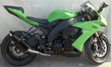 Terminale Di Scarico Con Omologazione Suono Furore Alluminio Nero - Gpr Compatibile Con Kawasaki Zx-10R (2008-2009)