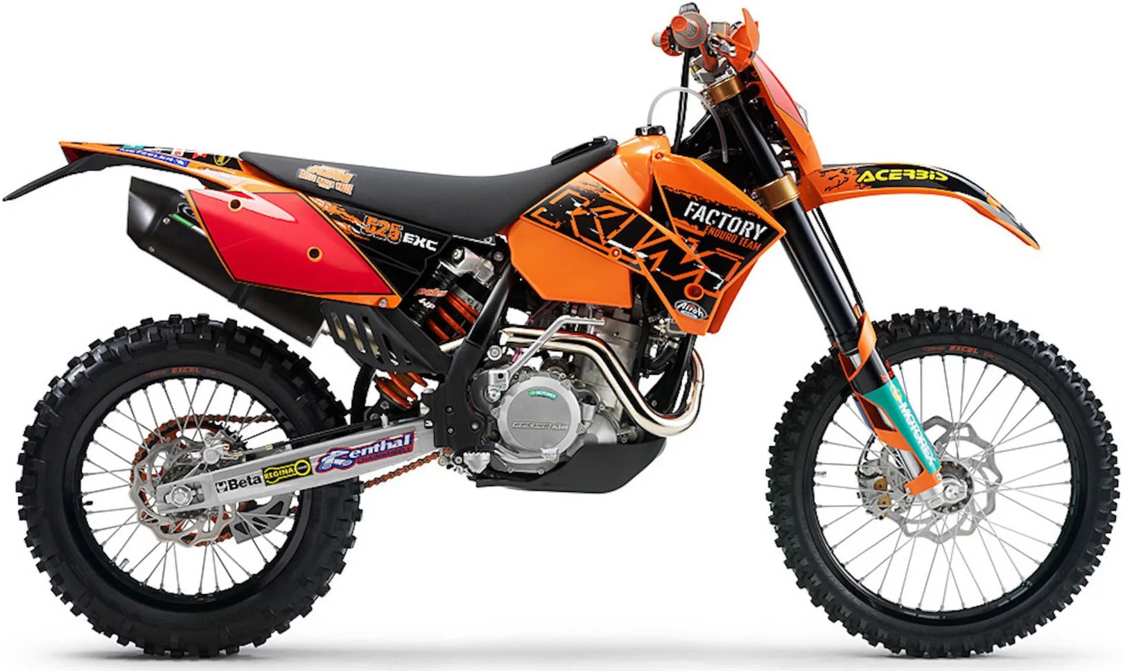 Terminale Di Scarico Con Omologazione Suono Furore Alluminio Nero - Gpr Compatibile Con Ktm 520 Exc (2001-2007)