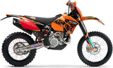 Terminale Di Scarico Con Omologazione Suono Furore Alluminio Nero - Gpr Compatibile Con Ktm 520 Exc (2001-2007)