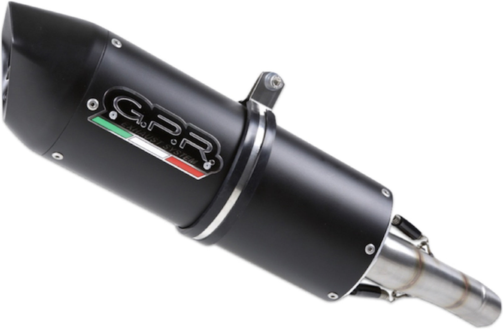 Exhaust Tip With Noise Certification Furore Aluminium Black - Gpr Compatible With Derbi Terra 125 R - Adventure (2007-2011)