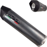 Catalytic Exhaust Tip With Sound Certification Furore Evo4 Carbon Look - Gpr Compatible With Um Dsr Adventure Tt 125 (2018-2020)