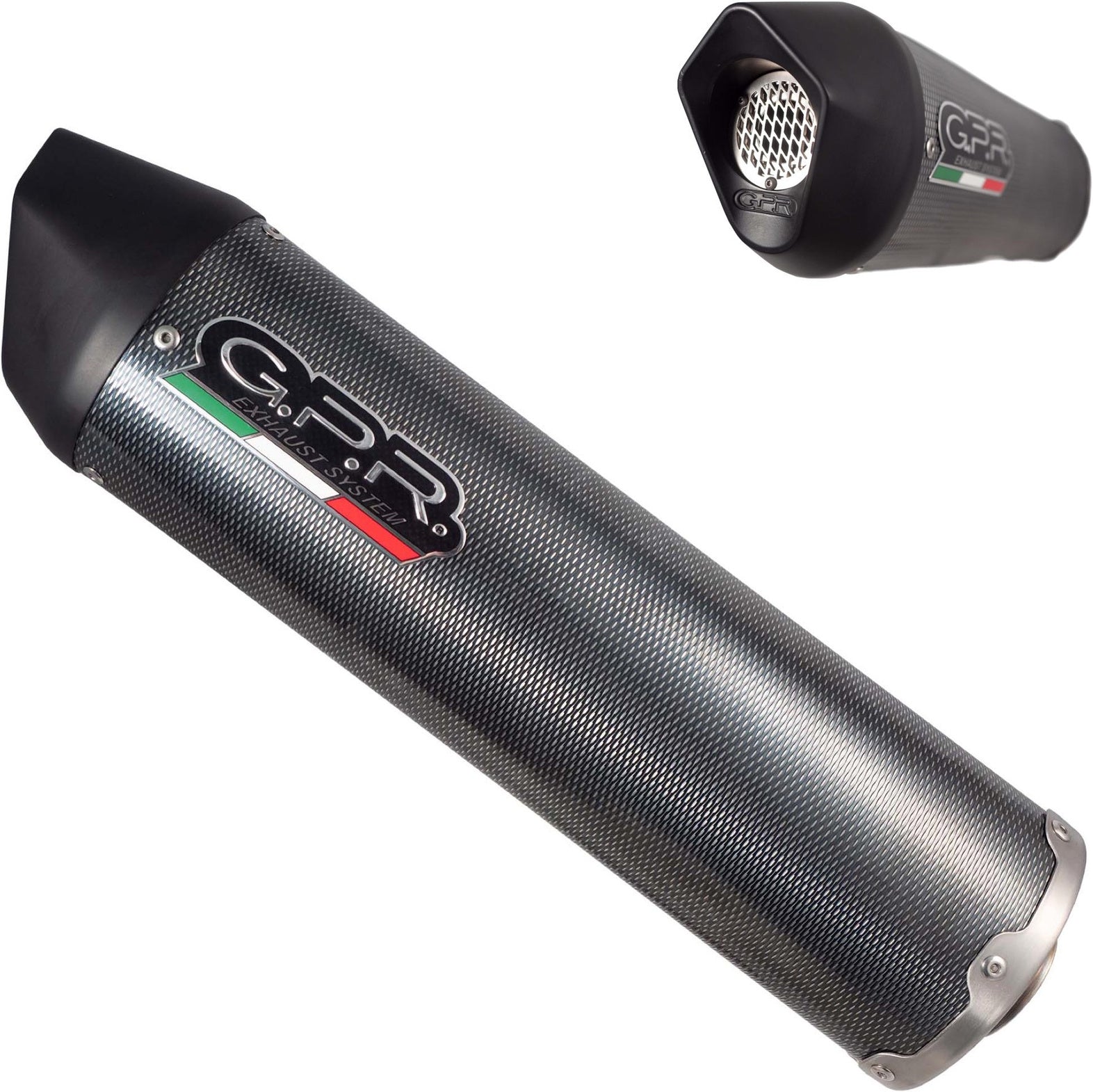 Complete Catalytic Exhaust System With Sound Certification Furore Carbon Look - Gpr Compatible With Can Am Spyder 1000 Rs - Rss (2013-2016)