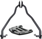 Monokey Trekker Black Aluminium Top Case - 46 Lt Trekker Aluminium - Givi Compatible With Bmw F 650 Gs Dakar (2000-2003)