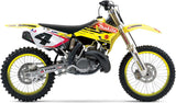 Impianto Di Scarico Completo Non Catalizzato E Con Omologazione Suono Ghisa Acciaio Nero - Gpr Compatibile Con Suzuki Rmz 250 (2004-2006)