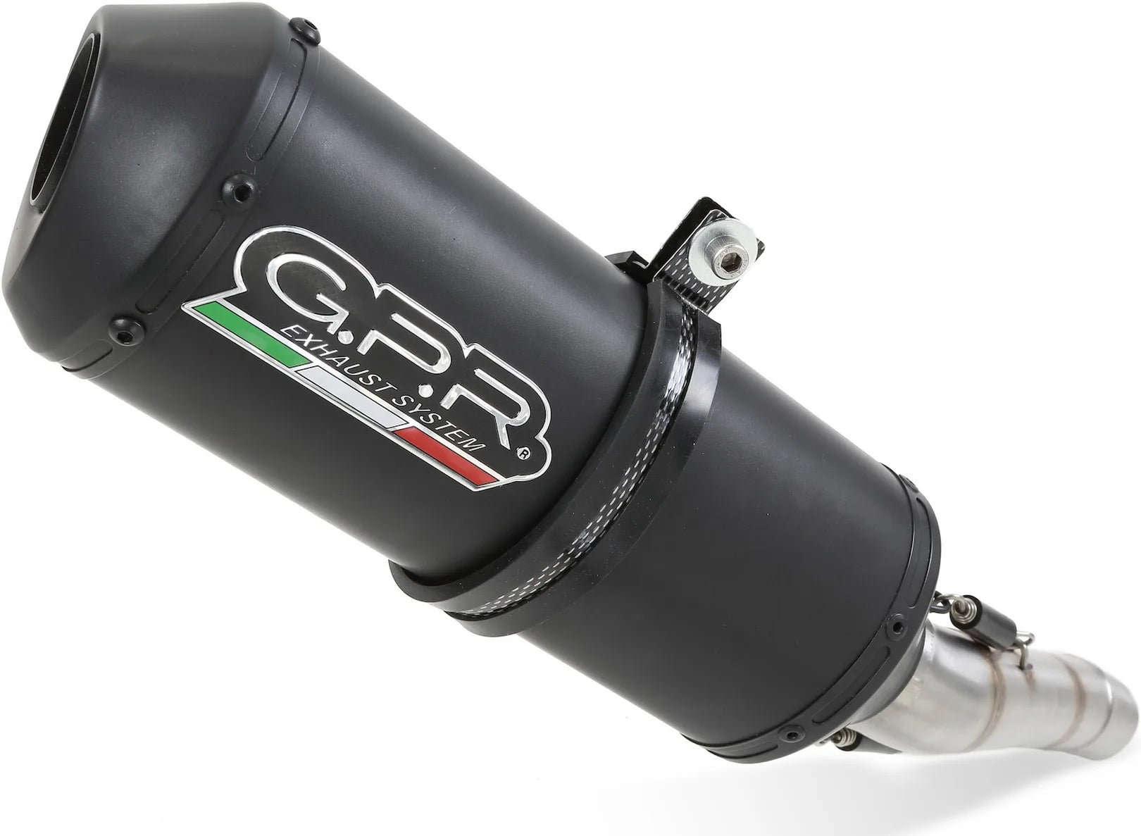 Terminale Di Scarico Catalizzato E Con Omologazione Suono Ghisa Acciaio Nero - Gpr Compatibile Con Moto Guzzi Stelvio 1200 8V (2011-2017)