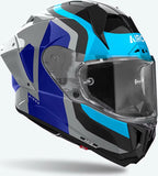 Casco Integrale Per Moto Airoh Gp800 - Gp8C19 Hpc Carbon Blu Rosso Lucido Competition Taglia Xl