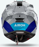 Casco Integrale Per Moto Airoh Gp800 - Gp8C19 Hpc Carbon Blu Rosso Lucido Competition Taglia M