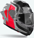 Casco Integrale Per Moto Airoh Gp800 - Gp8C55 Hpc Carbon Rosso Gloss Competition Taglia M