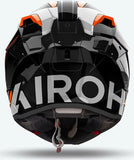 Casco Integrale Per Moto Airoh Gp800 - Gp8Mu32 Hpc Carbon Arancio Gloss Must Taglia S