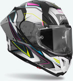 Casco Integrale Per Moto Airoh Gp800 - Gp8Mu54 Hpc Carbon Multicolor Matto Must Taglia M