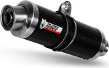 Terminale Di Scarico Catalizzato E Con Omologazione Suono Gp Carbonio - Mivv Compatibile Con Aprilia Tuono V4 (2010-2016)