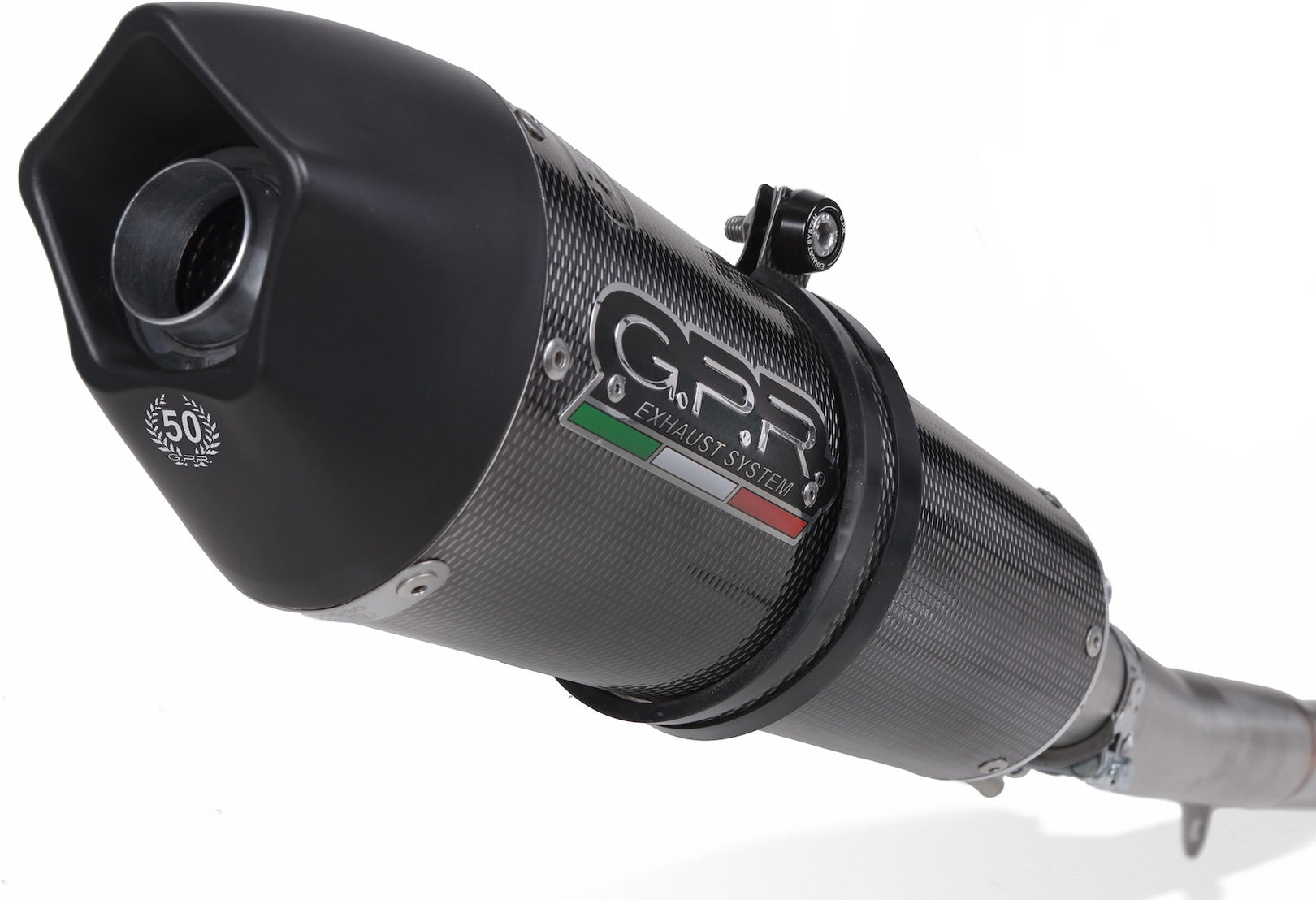 Complete Catalytic Exhaust System With Sound Certification Gpe Anniversary Carbon Look - Gpr Compatible With Can Am Spyder 1000 St - Sts (2013-2016)