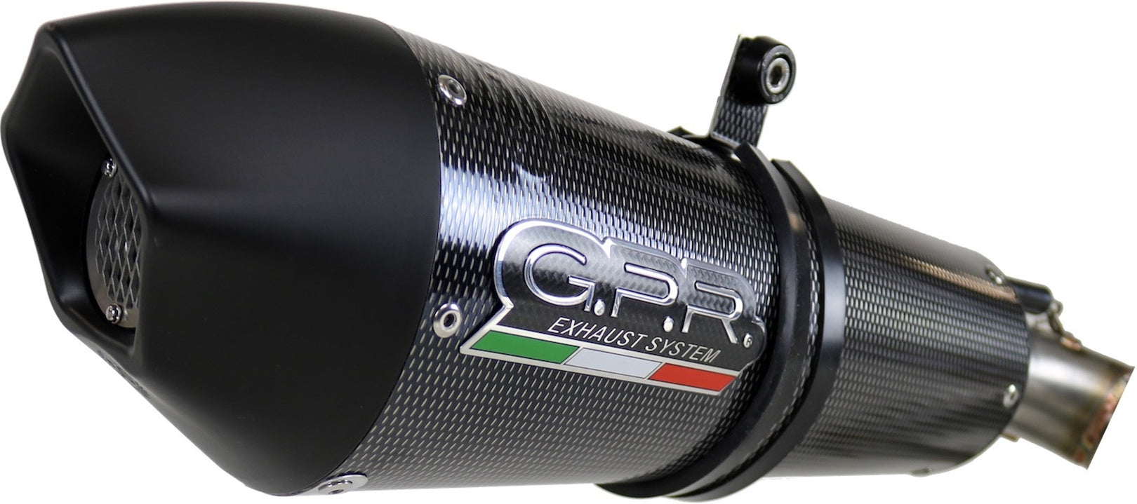 Exhaust Tip With Noise Certification Gp Evo4 Carbon Look - Gpr Compatible With Zontes 350 T2 (2022-2023)