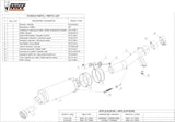 Terminale Di Scarico Catalizzato E Con Omologazione Suono Gp Carbonio - Mivv Compatibile Con Honda Cbr 600 F (2001-2010)