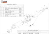 Non-Catalytic Exhaust Tip With Sound Certification Gp Steel Black - Mivv Compatible With Honda Cbr 600 Fs (2001-2003)