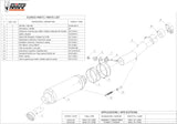 Terminale Di Scarico Catalizzato E Con Omologazione Suono Gp Carbonio - Mivv Compatibile Con Honda Cbr 600 Fs (2001-2003)
