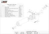 Terminale Di Scarico Con Omologazione Suono Oval Titanio - Mivv Compatibile Con Honda Xrv 750 Africa Twin (1993-2002)