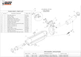 Terminale Di Scarico Con Omologazione Suono Suono Inox Carbonio - Mivv Compatibile Con Honda Cbr 600 F (2011-2013)