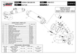Terminale Di Scarico Con Omologazione Suono Gp Inox Nero - Mivv Compatibile Con Honda Cbr 1000 Rr (2008-2013)