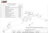 Terminale Di Scarico Con Omologazione Suono Oval Carbonio Carbonio - Mivv Compatibile Con Honda Xl 125 Varadero (2007-2011)