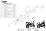 Terminale Di Scarico Con Omologazione Suono Suono Inox Carbonio - Mivv Compatibile Con Honda Nc 750 S (2014-2015)