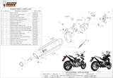 Exhaust Tip With Noise Certification Suono Stainless Steel Carbon - Mivv Compatible With Honda Integra 750 (2014-2015)