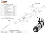 Terminale Di Scarico Con Omologazione Suono Suono Inox Nero Carbonio - Mivv Compatibile Con Honda Cbr 500 R (2013-2015)