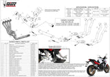 Impianto Di Scarico Completo Catalizzato E Con Omologazione Suono Gppro Carbonio - Mivv Compatibile Con Honda Cb 650 F (2014-2018)