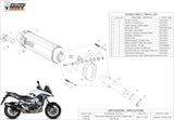 Terminale Di Scarico Con Omologazione Suono Speed Edge Inox Carbonio - Mivv Compatibile Con Honda Crossrunner (2015-2020)