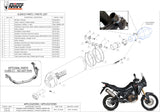 Non-Catalytic Exhaust Tip With Sound Certification Oval Titanium Carbon - Mivv Compatible With Honda Crf 1000 L Africa Twin (2016-2019)