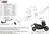 Impianto Di Scarico Completo Non Catalizzato E Con Omologazione Suono Gppro Inox Nero - Mivv Compatibile Con Honda X-Adv 750 (2017-2024)