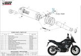 Exhaust Tip With Noise Certification Oval Carbon Carbon - Mivv Compatible With Honda Cb 500 X (2017-2022)