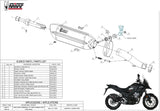 Terminale Di Scarico Con Omologazione Suono Suono Inox Nero Carbonio - Mivv Compatibile Con Honda Cb 500 X (2017-2022)