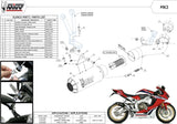 Terminale Di Scarico Non Catalizzato E Senza Omologazione Suono Mk3 Carbonio - Mivv Compatibile Con Honda Cbr 1000 Rr (2017-2019)