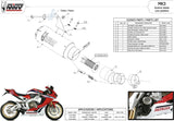 Terminale Di Scarico Non Catalizzato E Senza Omologazione Suono Mk3 Inox - Mivv Compatibile Con Honda Cbr 1000 Rr (2017-2019)