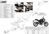 Impianto Di Scarico Completo Non Catalizzato E Con Omologazione Suono Gppro Carbonio - Mivv Compatibile Con Honda Cb 125 R (2018-2020)