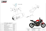 Terminale Di Scarico Non Catalizzato E Senza Omologazione Suono Mk3 Carbonio - Mivv Compatibile Con Honda Cb 500 F (2019-2024)