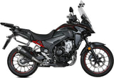 Terminale Di Scarico Con Omologazione Suono Delta Race Inox Nero Carbonio - Mivv Compatibile Con Honda Cb 500 X (2021-2024)