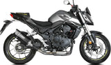 Impianto Di Scarico Completo Non Catalizzato E Con Omologazione Suono Sr-1 Inox Nero - Mivv Compatibile Con Honda Cb 750 Hornet (2023-2024)