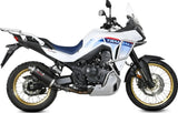 Impianto Di Scarico Completo Non Catalizzato E Con Omologazione Suono Oval Inox Nero - Mivv Compatibile Con Honda Xl 750 Transalp (2023-2024)